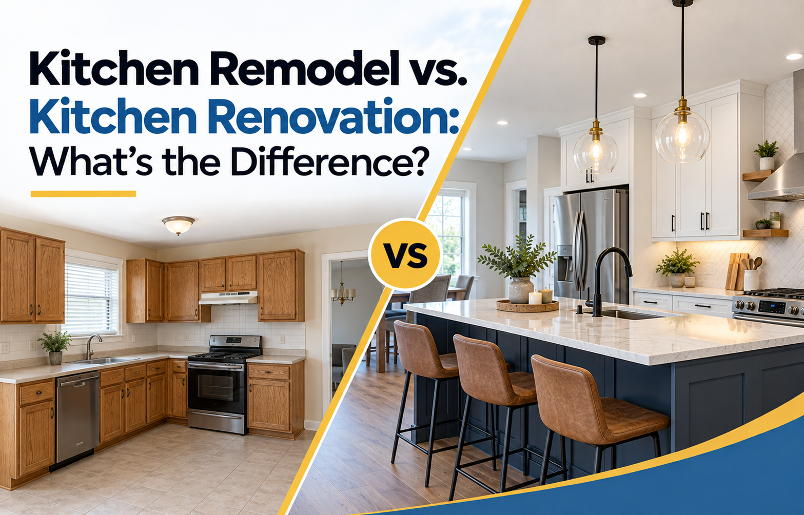 Kitchen Remodel vs. Renovation What’s the Difference